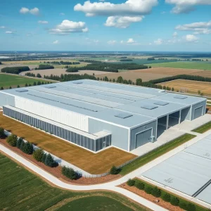 Construction site of Meta's AI data center in Richland Parish.