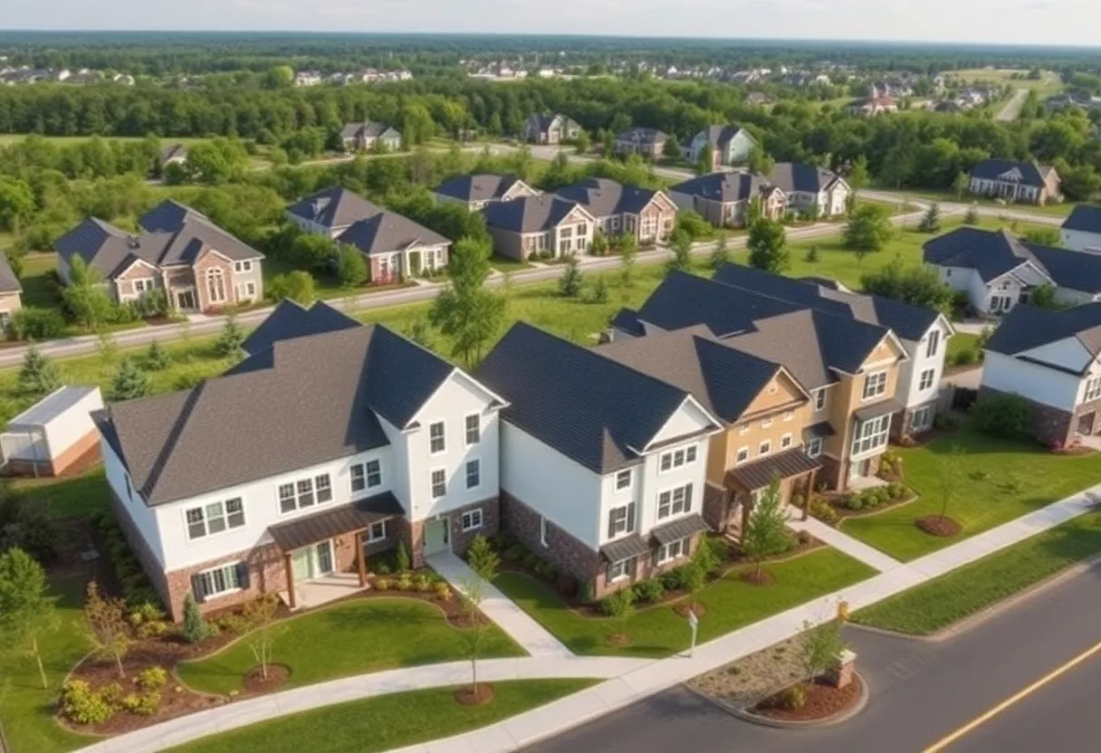 Image of Rising Oaks affordable housing subdivision