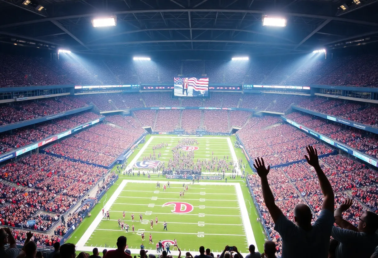 Fans at the New Orleans Saints preseason game