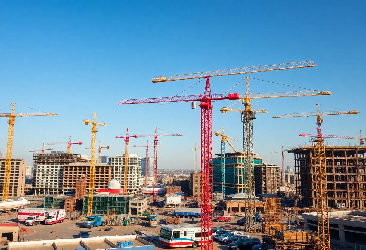 Construction projects in Texas highlighting infrastructure growth