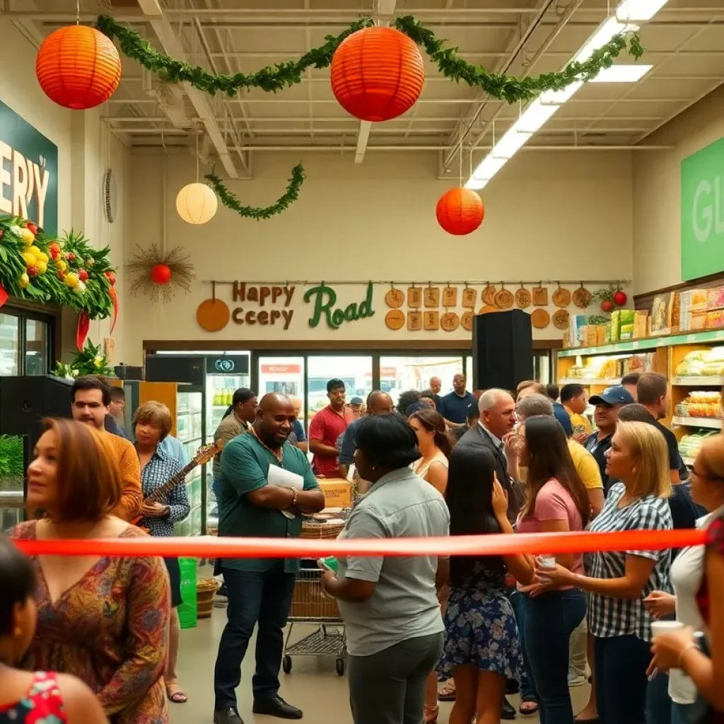 Crowd gathered for Trader Joe's grand opening in New Orleans