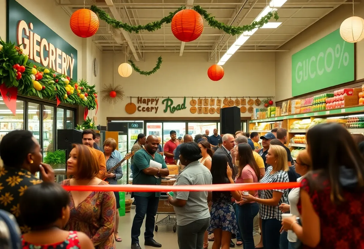 Crowd gathered for Trader Joe's grand opening in New Orleans