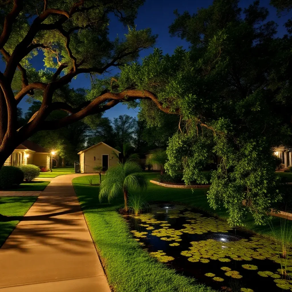 View of a New Orleans neighborhood with potential mosquito breeding areas