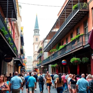 Historic architecture in the French Quarter, New Orleans