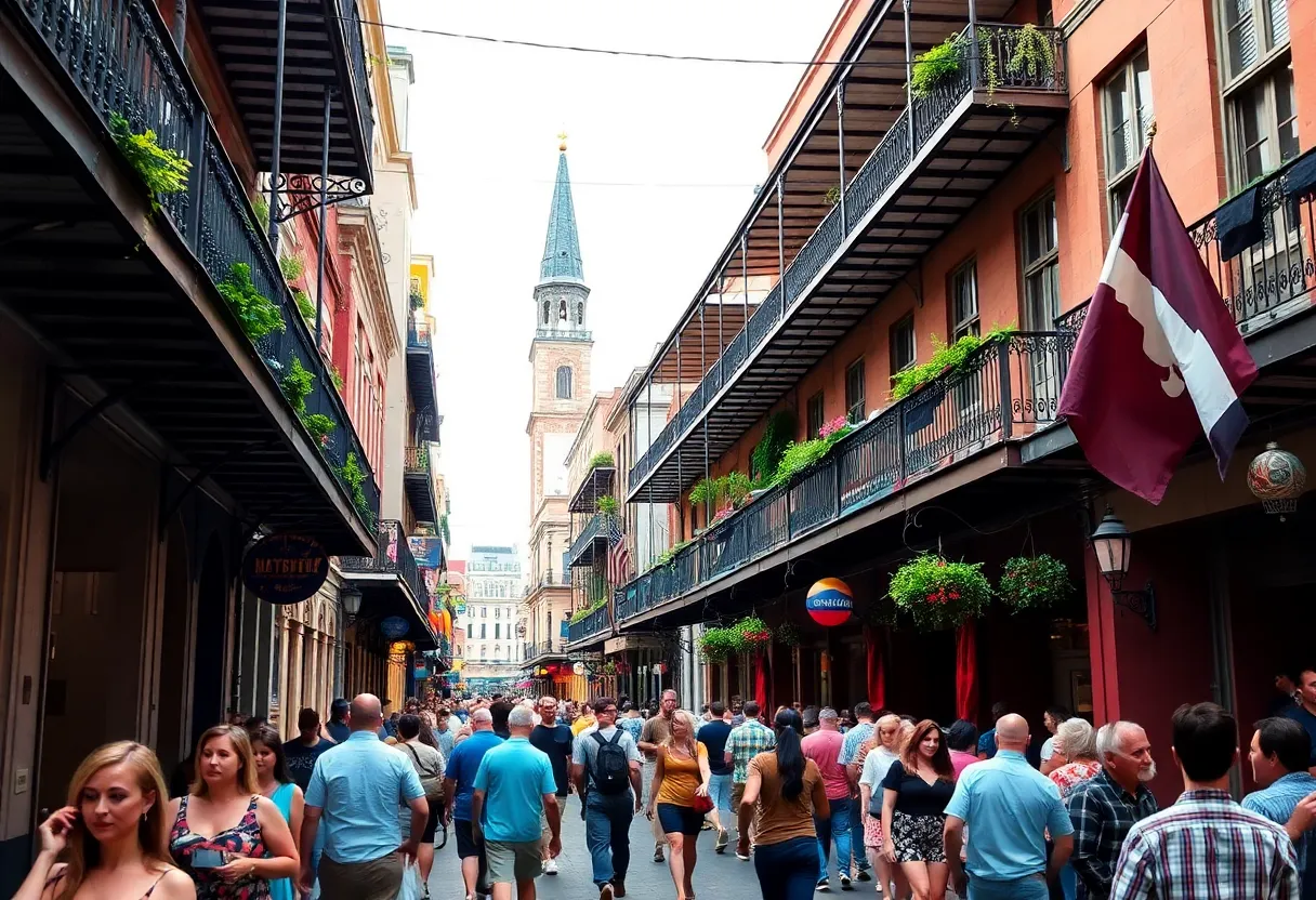 Historic architecture in the French Quarter, New Orleans