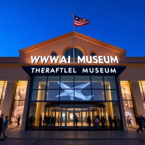 Entrance of The National WWII Museum in New Orleans