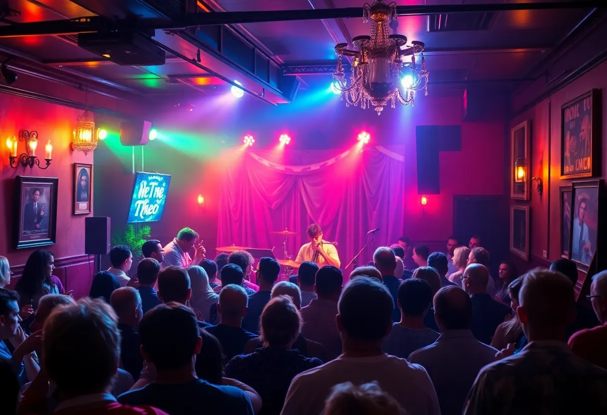 Live jazz performance in a New Orleans club