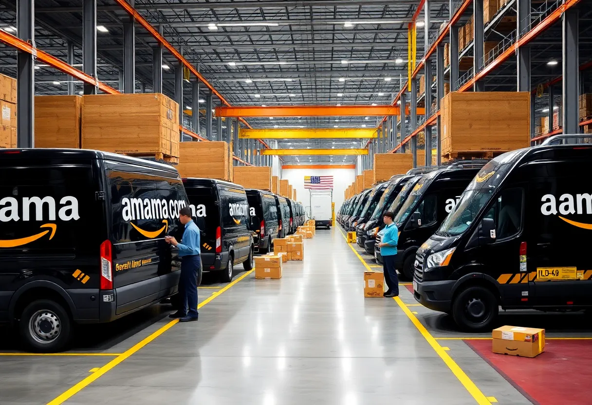 Amazon's new same-day delivery center in Elmwood, Louisiana