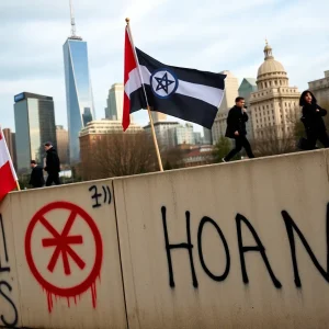 Graffiti on wall symbolizing political unrest in Baton Rouge