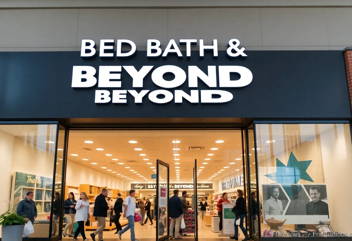 Exterior view of a Bed Bath & Beyond store after rebranding