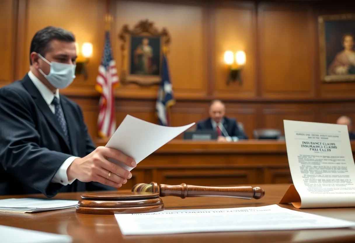 Courtroom ruling on COVID-19 insurance disputes