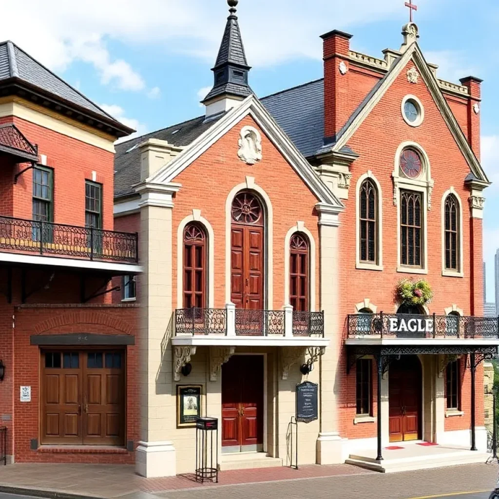 Collage of endangered historic buildings in New Orleans