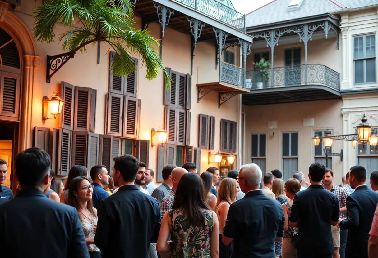 Business leaders networking at the EO annual meeting in New Orleans