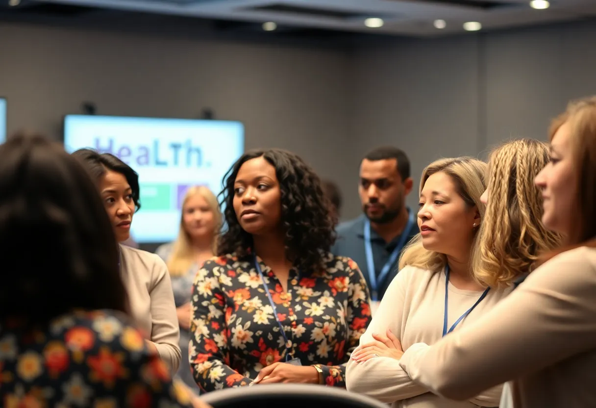Participants at the Louisiana Health Equity Summit discussing health improvements.