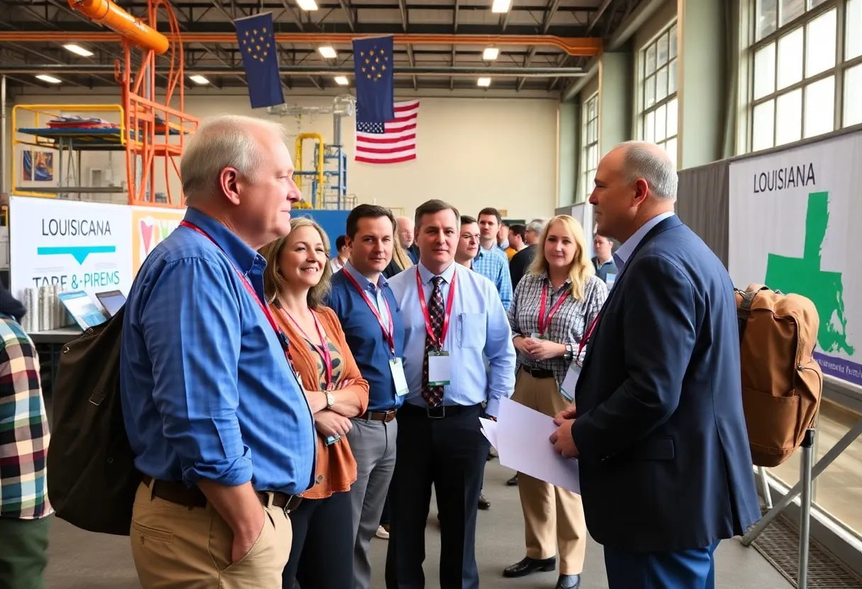 Exterior view of businesses engaged in Louisiana Economic Development Tour