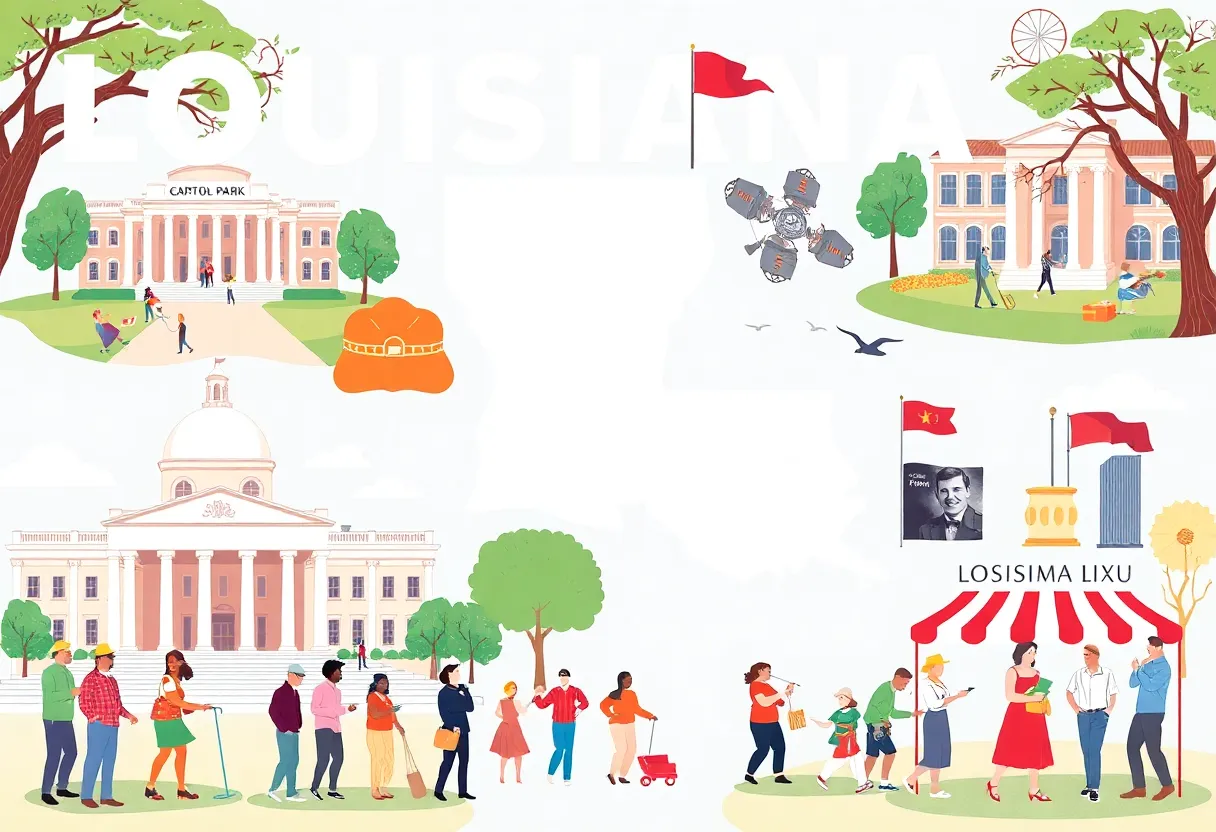 Visitors exploring Louisiana museums