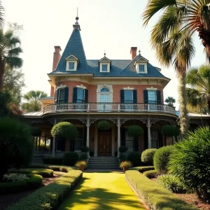 A stunning historic mansion showcasing Victorian architecture in New Orleans.
