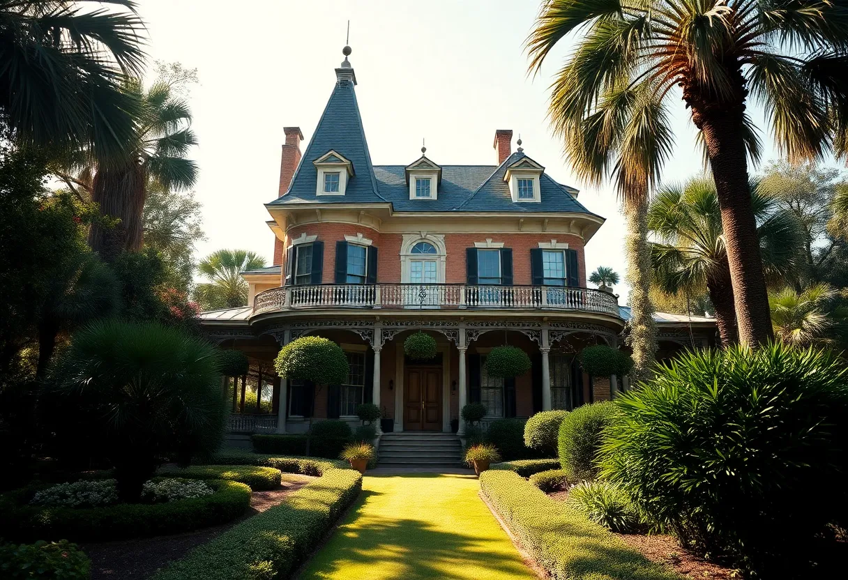 A stunning historic mansion showcasing Victorian architecture in New Orleans.