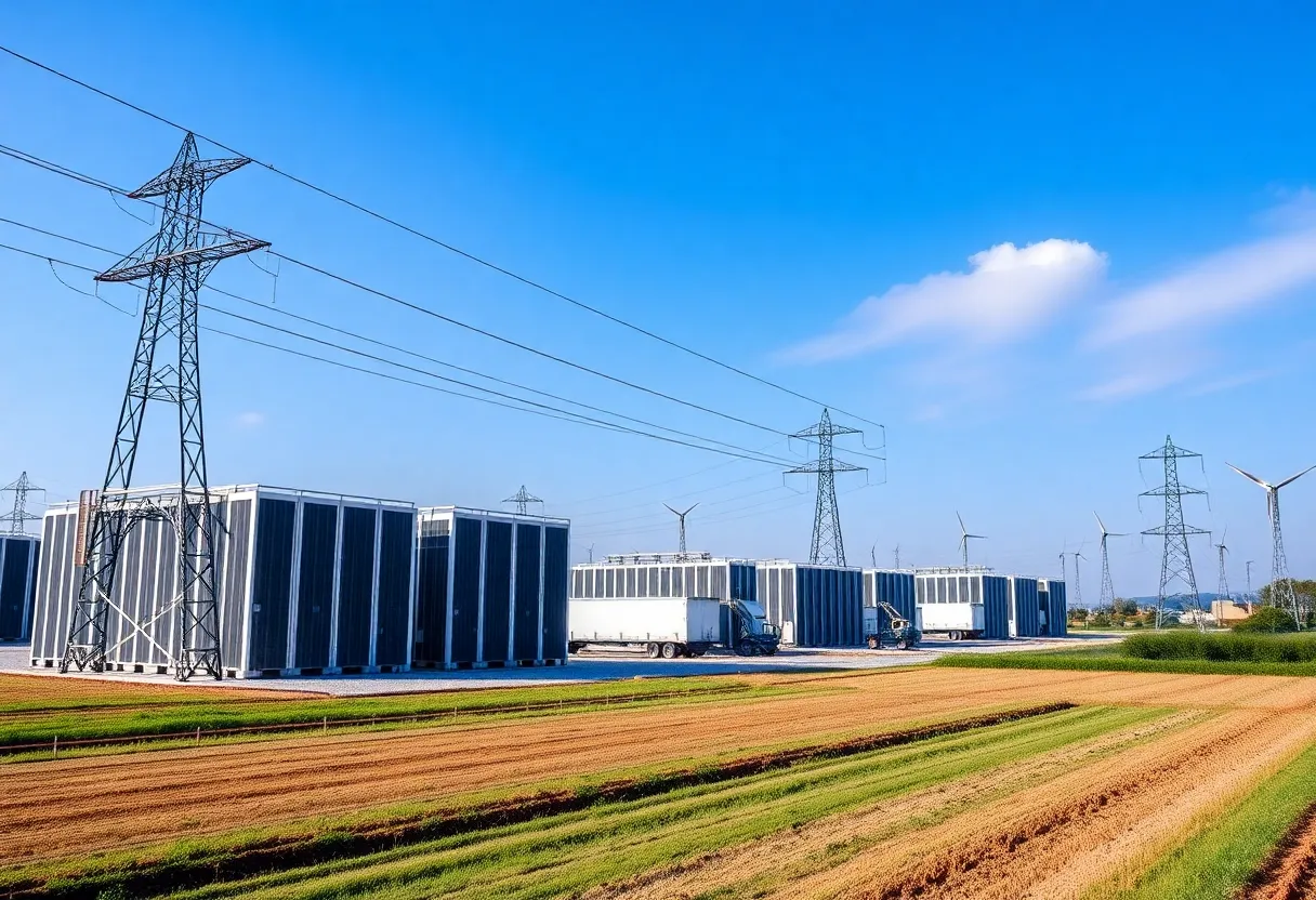 Construction site of Meta's data center in Holly Ridge, Louisiana