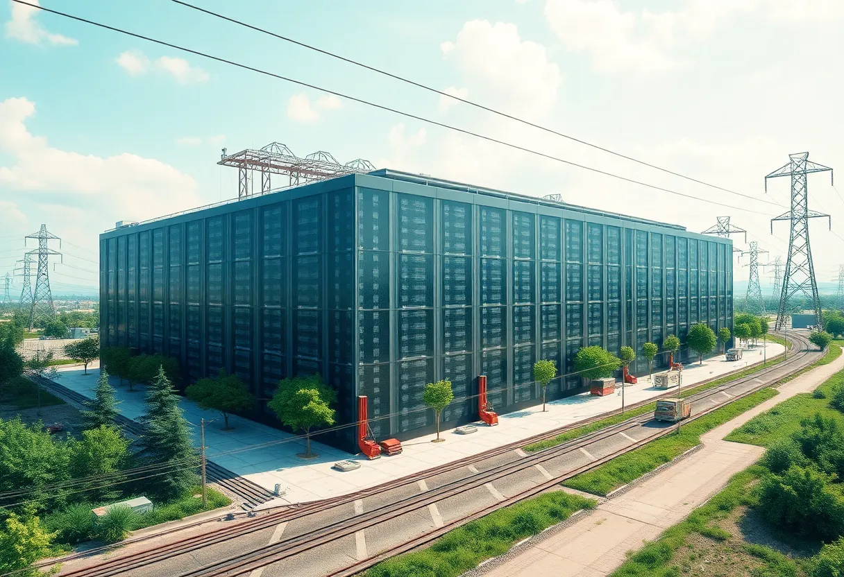 A visual representation of Meta's data center and its power infrastructure