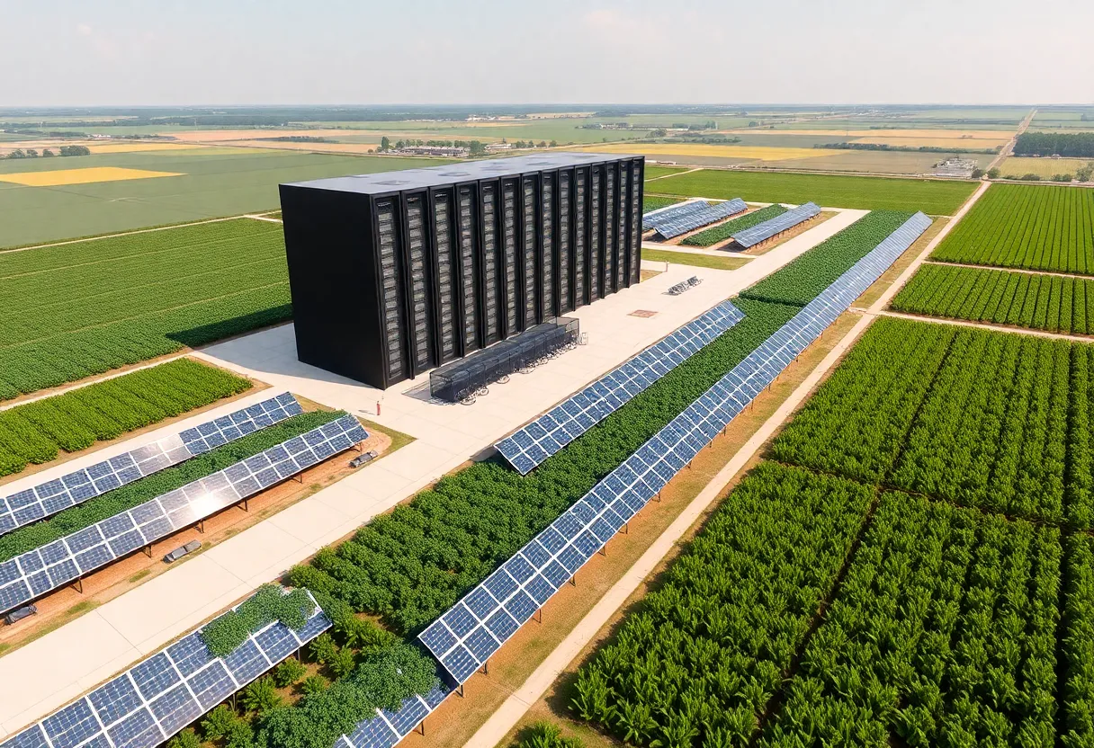 Meta's state-of-the-art data center in Richland Parish, Louisiana