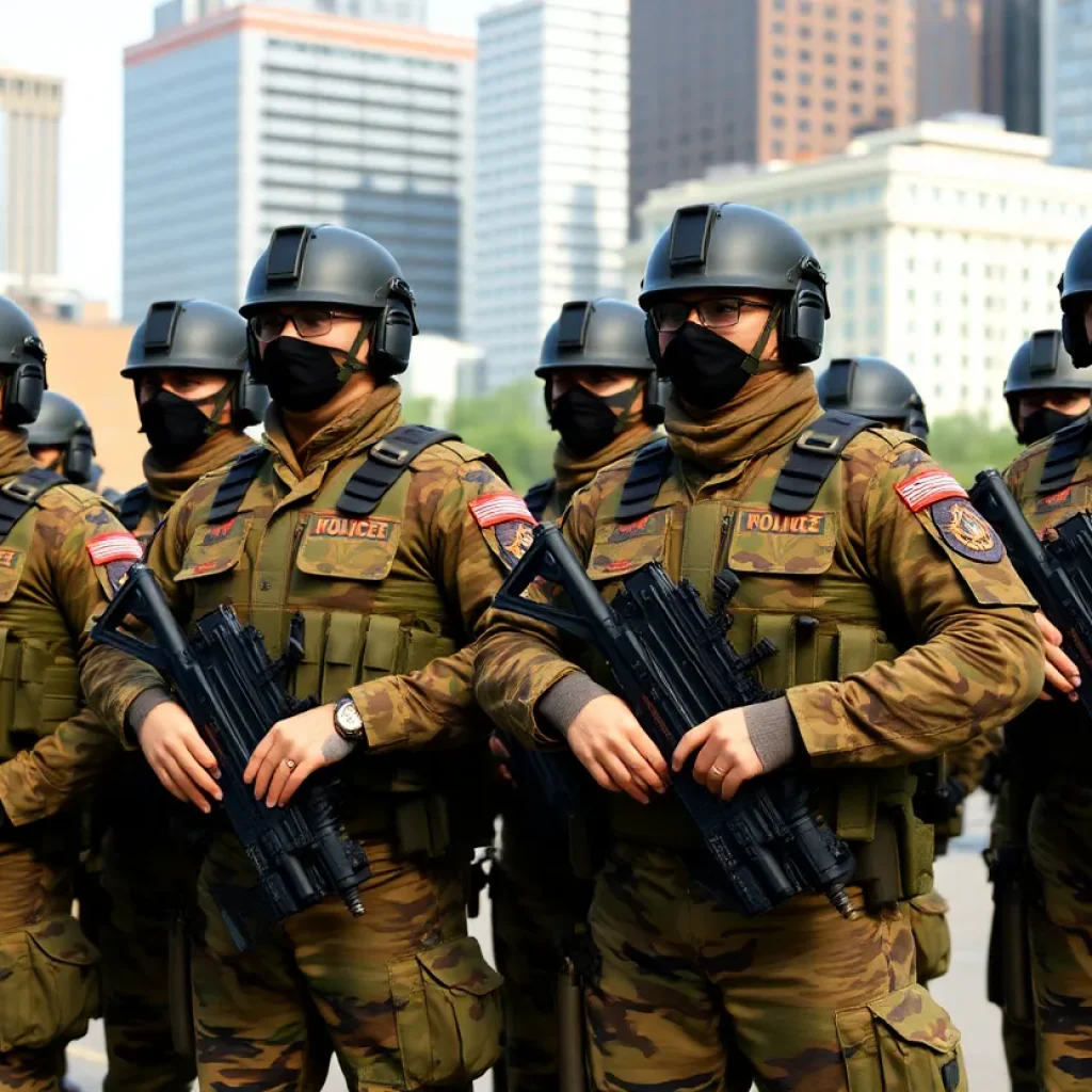 National Guard members ensuring public safety in Louisiana