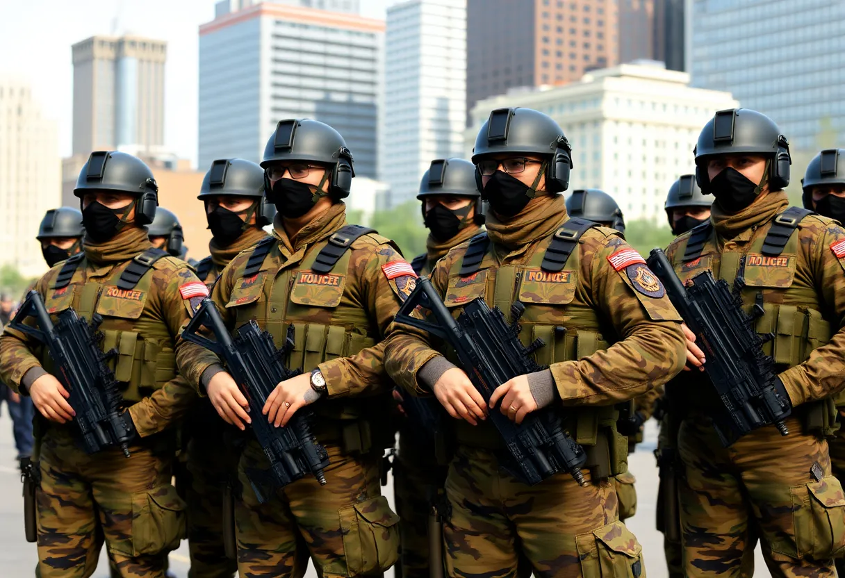 National Guard members ensuring public safety in Louisiana