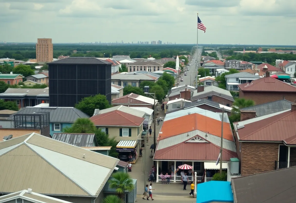 Vibrant New Orleans neighborhood showing local culture.
