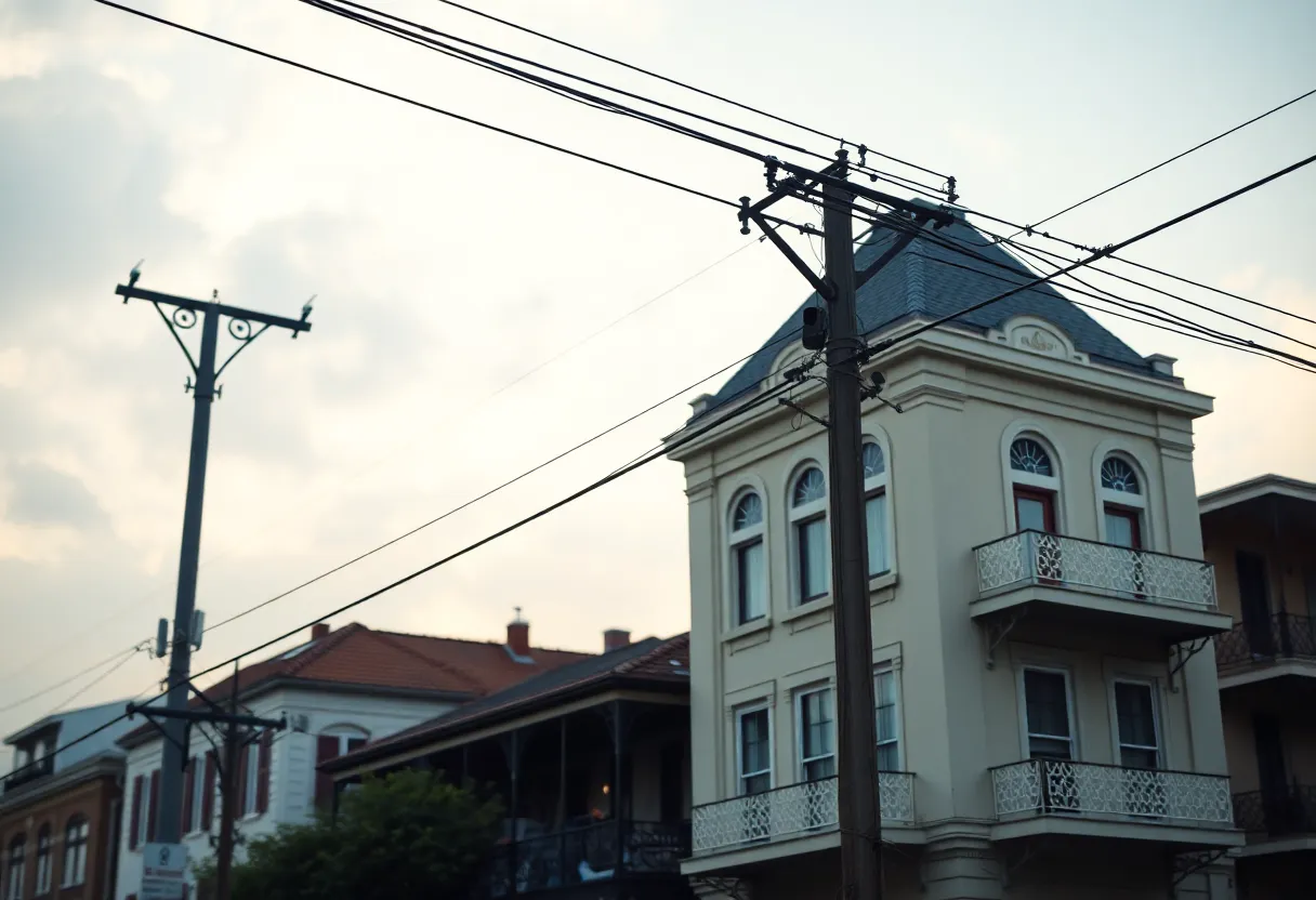 Eruv installation in New Orleans
