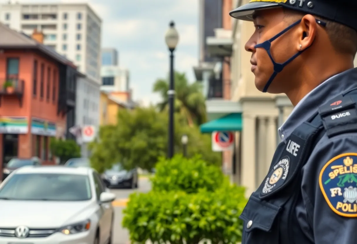 New Orleans cityscape emphasizing community values.
