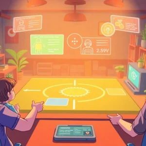 An illustration showing a secure gaming environment for children on Roblox