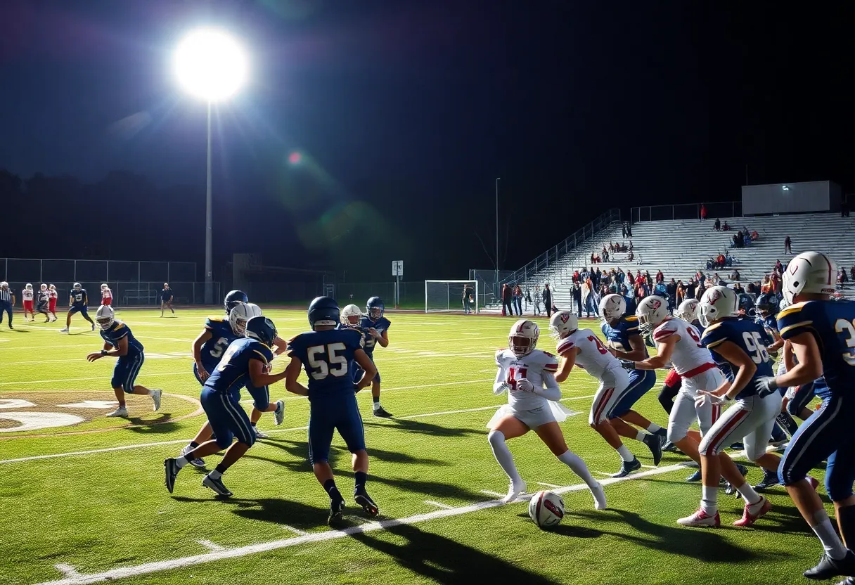 High school football game between Rummel Raiders and U-High