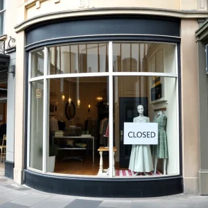 Closed Stoney Clover Lane storefront in New Orleans