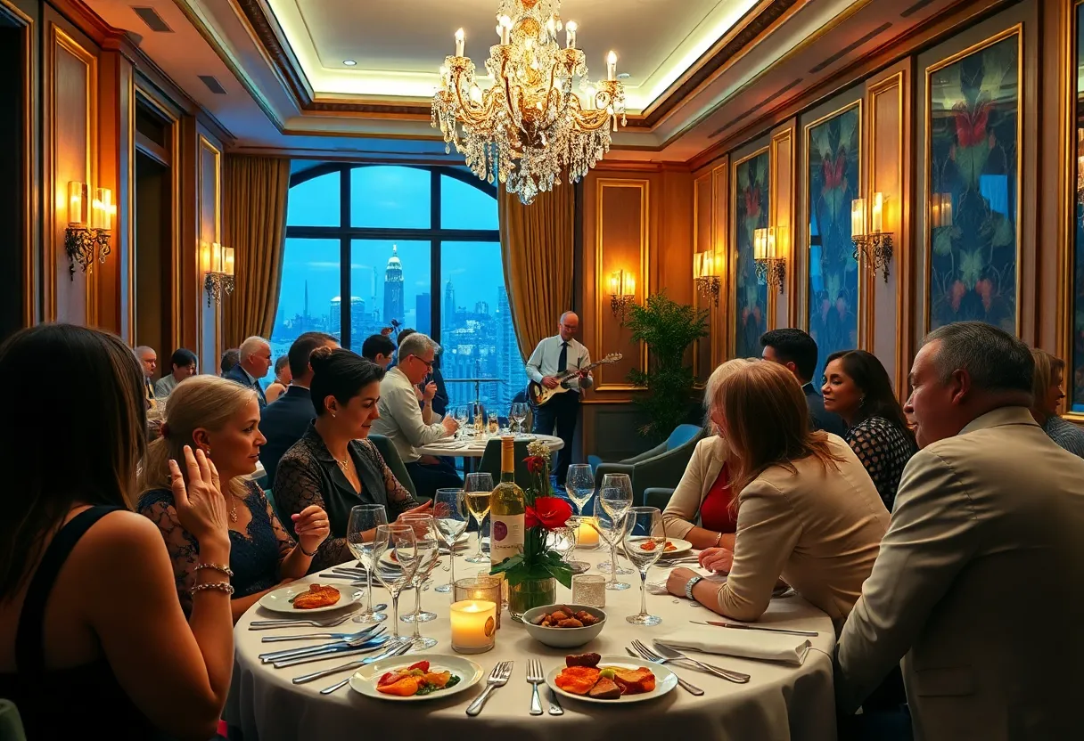 Networking dinner at the ACG Louisiana event in New Orleans