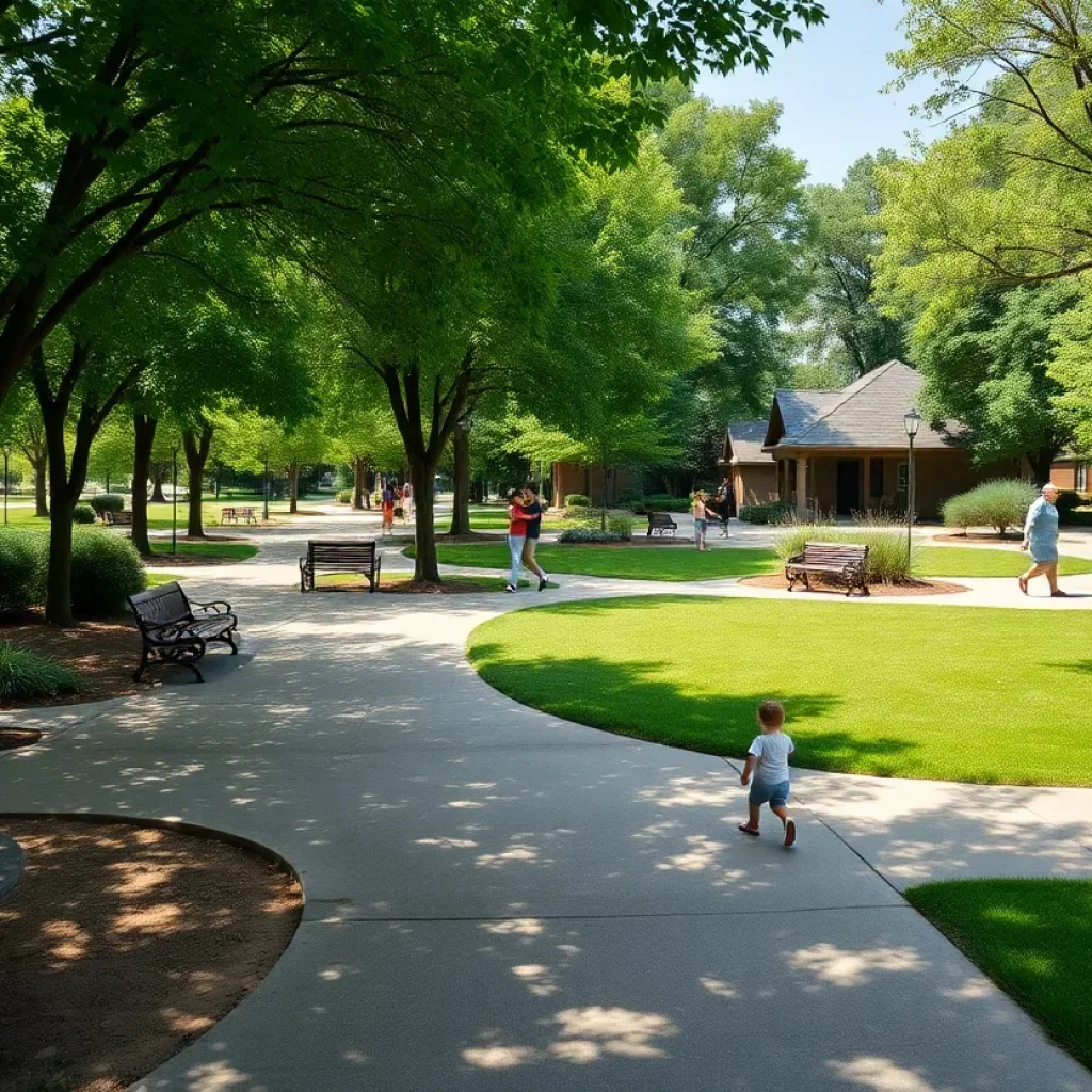 Families enjoying time at Barbara Lacen-Keller Park in New Orleans.