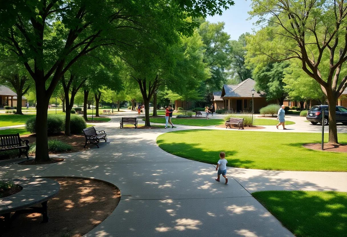 Families enjoying time at Barbara Lacen-Keller Park in New Orleans.