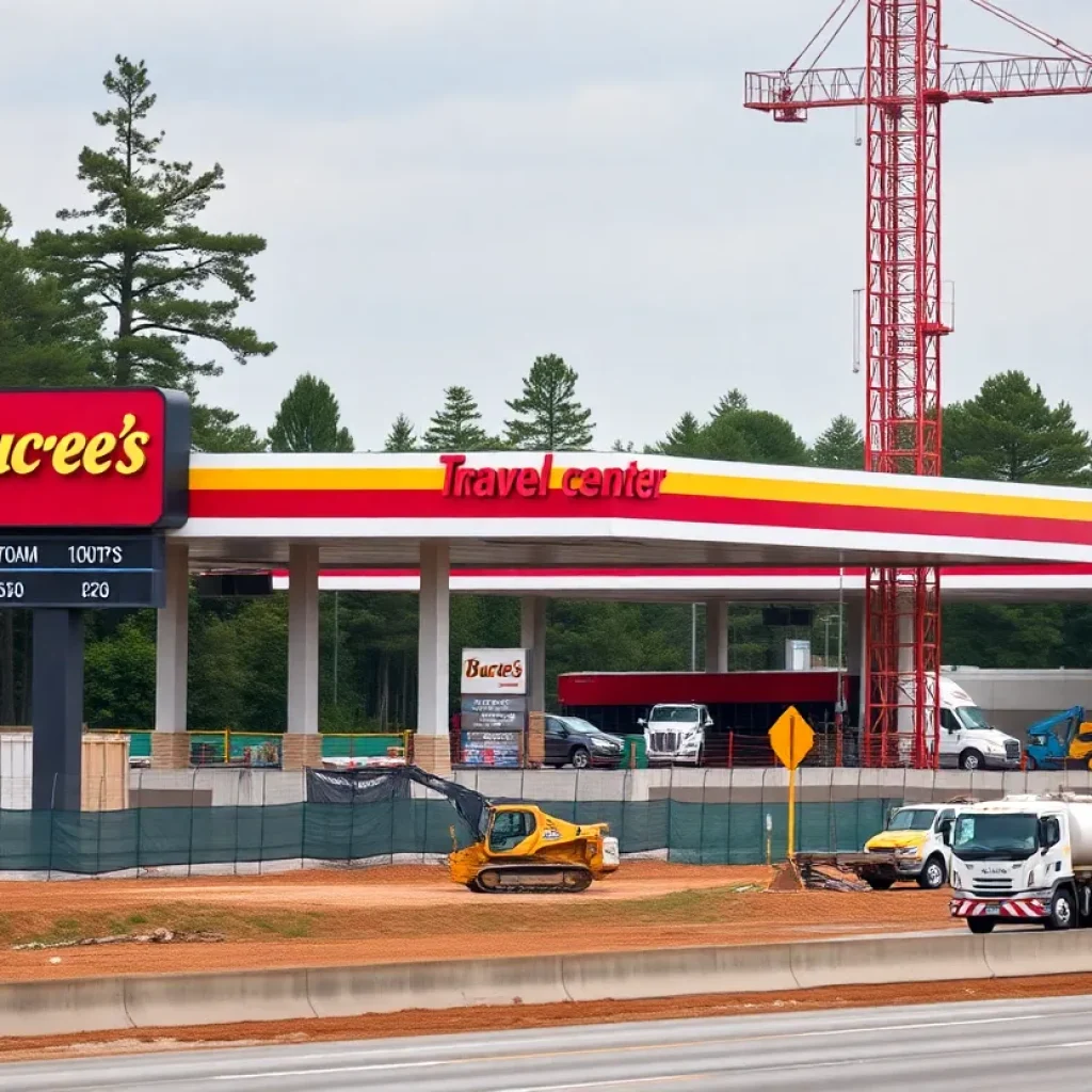 Buc-ee's travel center construction in Ruston, Louisiana