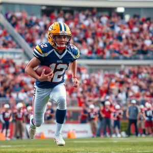 New York Giants running back Cam Skattebo during a game