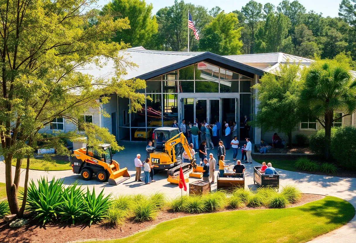 Ribbon-cutting at EquipmentShare's new branch in Lacombe, Louisiana