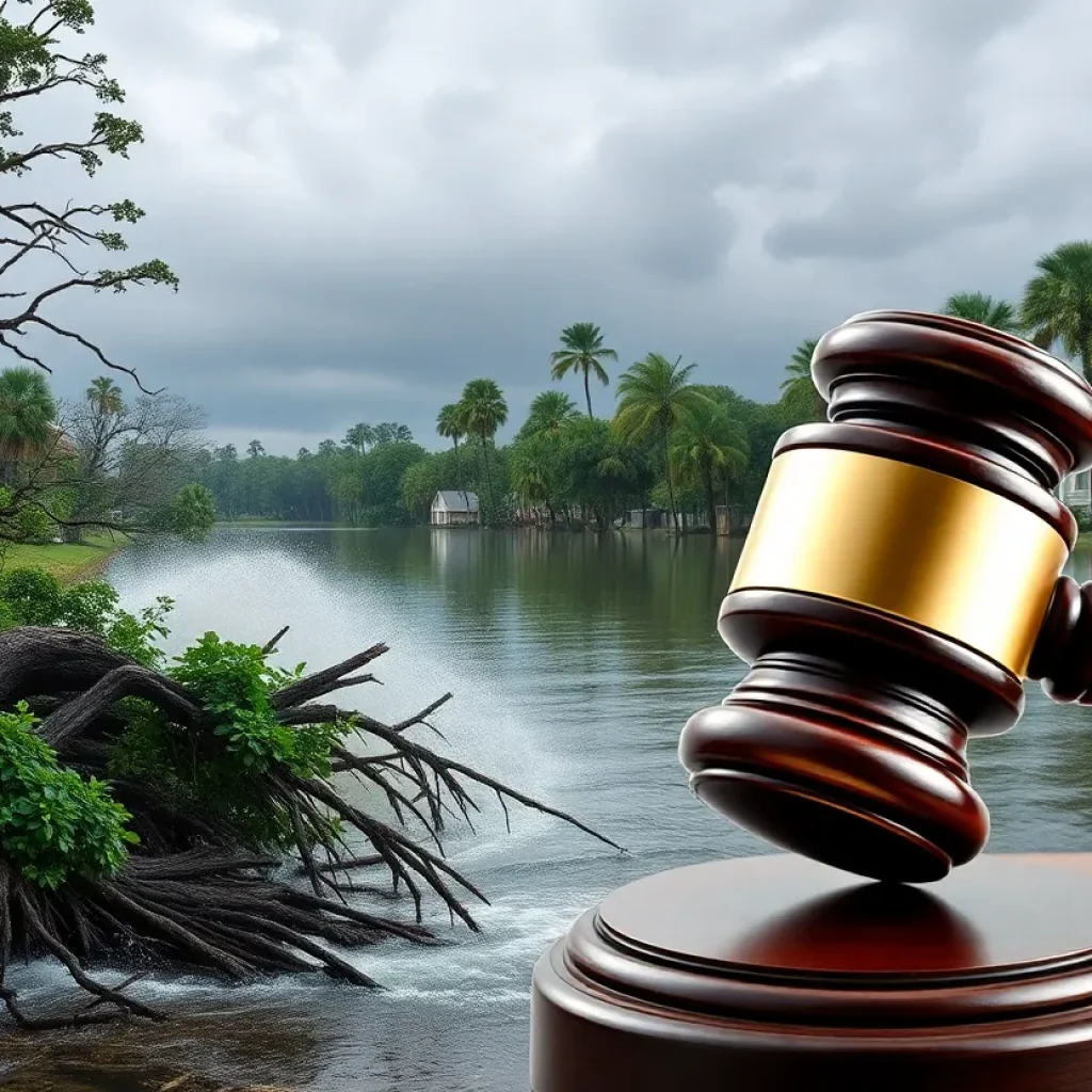 Legal action against a tree removal service after Hurricane Ida