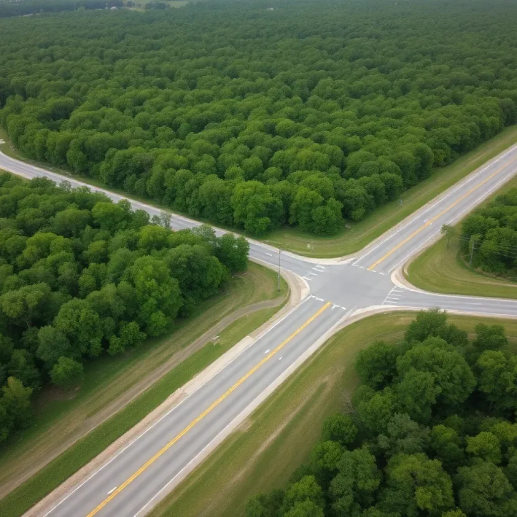 Scenic view of Lafayette Parish, site of recent plane crash.