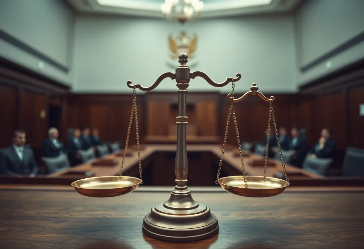 Abstract representation of legal tensions in Orleans Parish