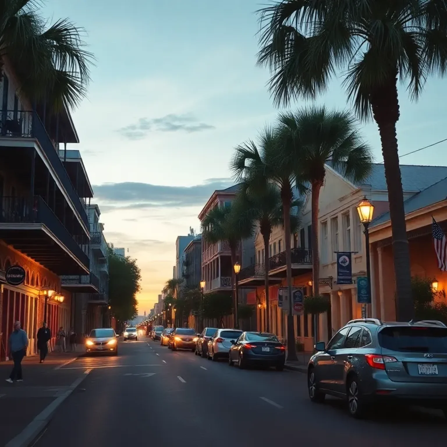 Community safety in New Orleans, depicting a serene neighborhood.
