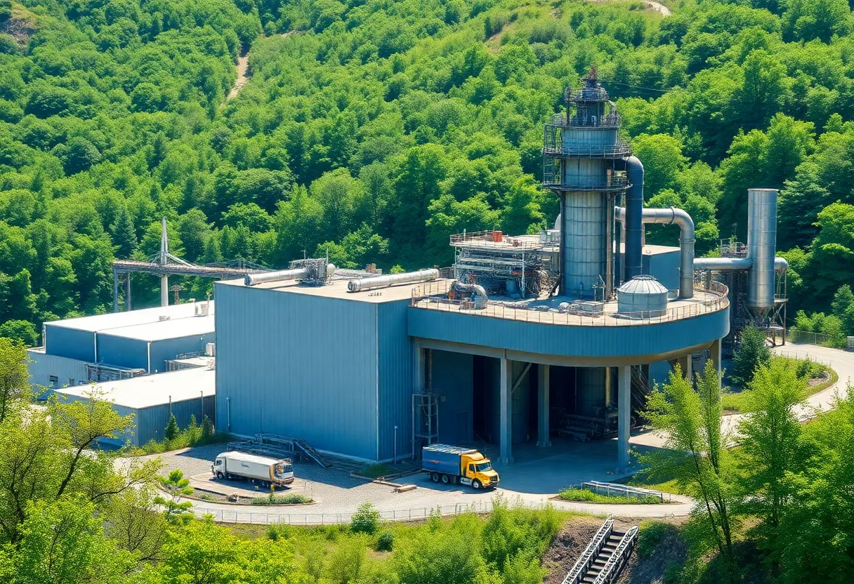 Image of a rare earths separation facility in Louisiana