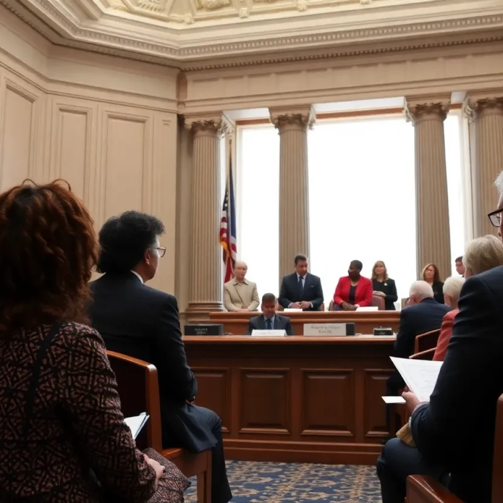 Supreme Court hearing on redistricting and voting rights.