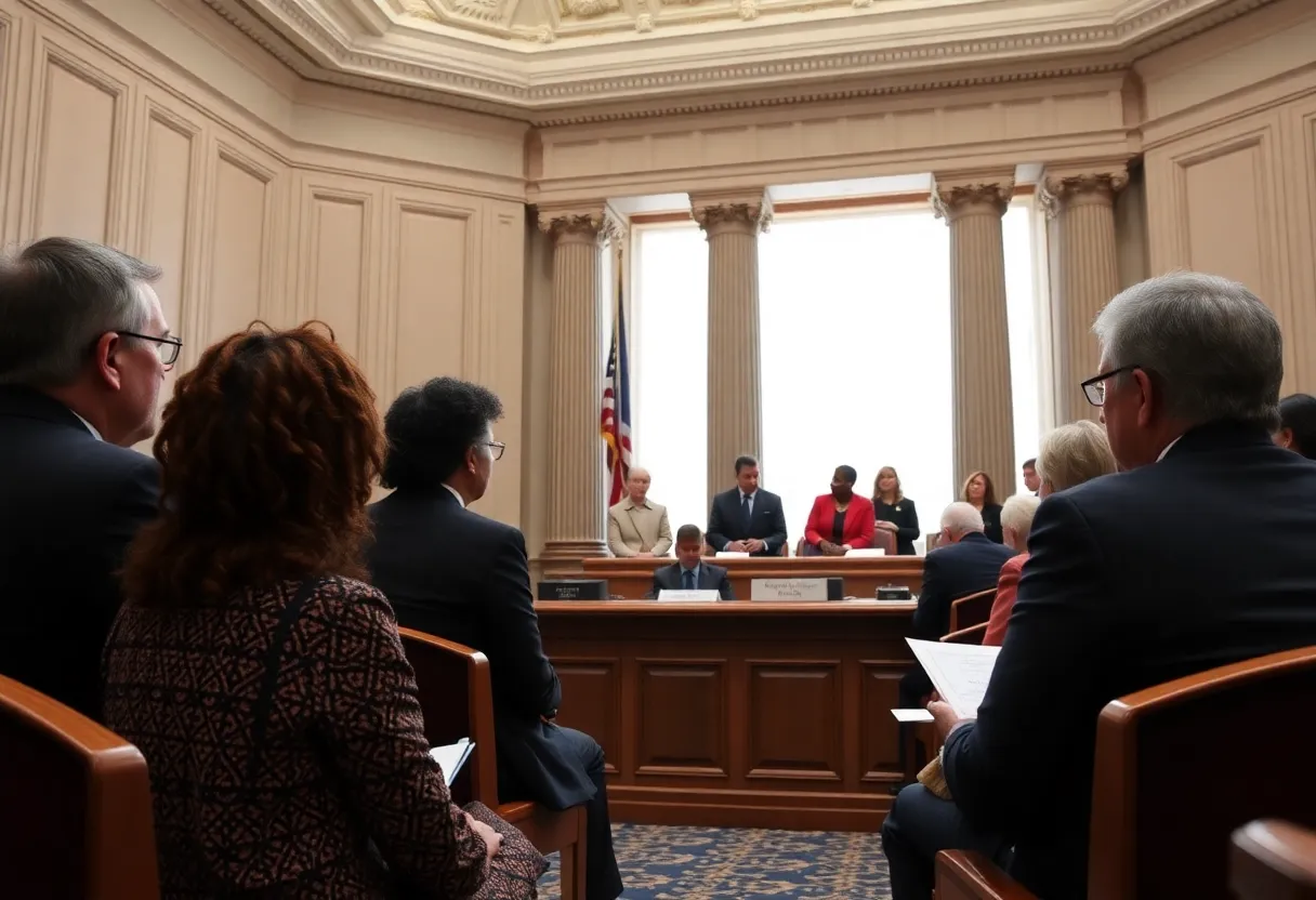 Supreme Court hearing on redistricting and voting rights.
