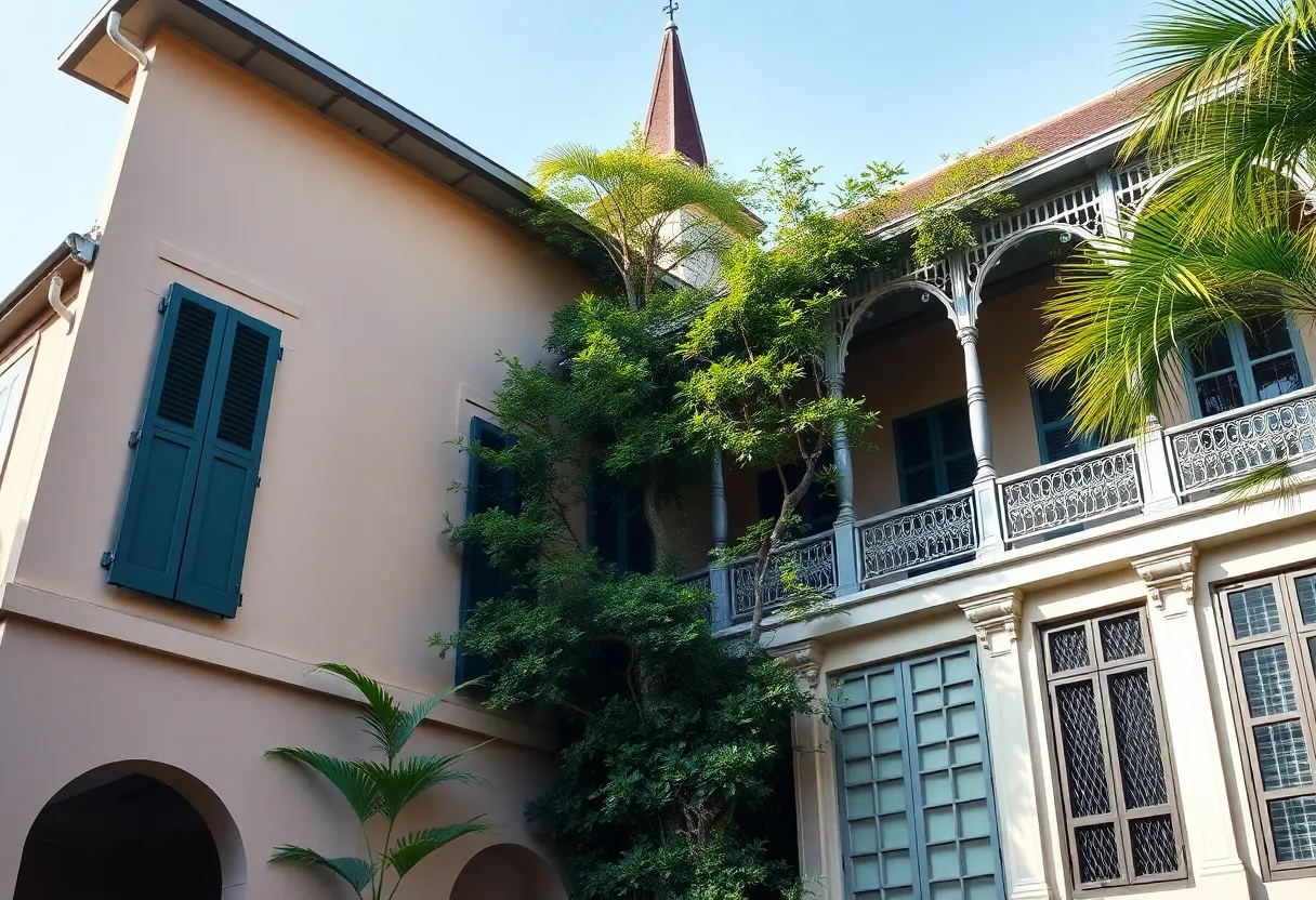 Architectural scene in New Orleans representing community and heritage