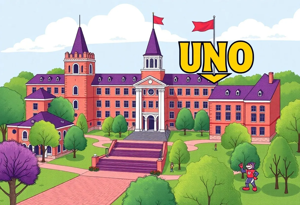 Conceptual image representing the rebranding of the University of New Orleans to LSU New Orleans